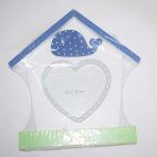 Marco d efotos en madera modelo casita