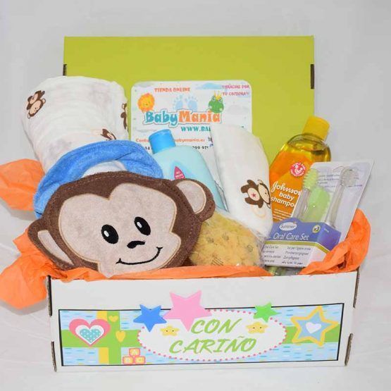 Canastilla para Niño Monito Feliz