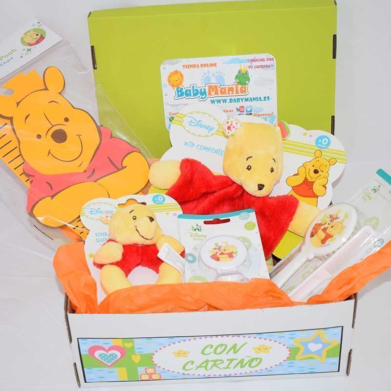 Cesta para bebe creciendo con Winnie Pooh