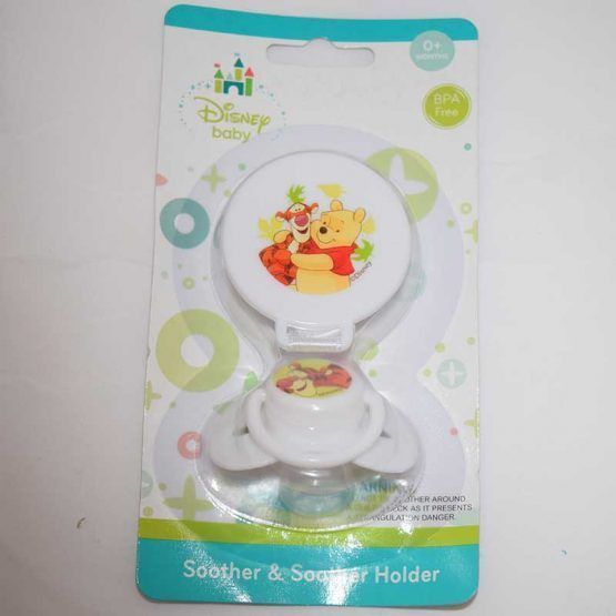 Chupete con cadena winnie the pooh