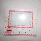 Marco para fotos en madera pastelito