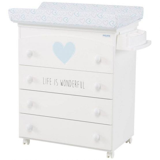 Bañera Wonderful Blanco Rosa Corazones de Micuna