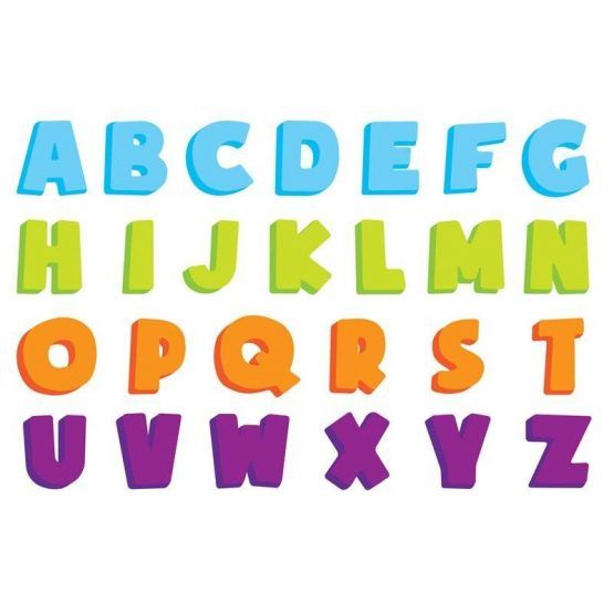 Figuras Eva Para El Baño Alphabets de Olmitos