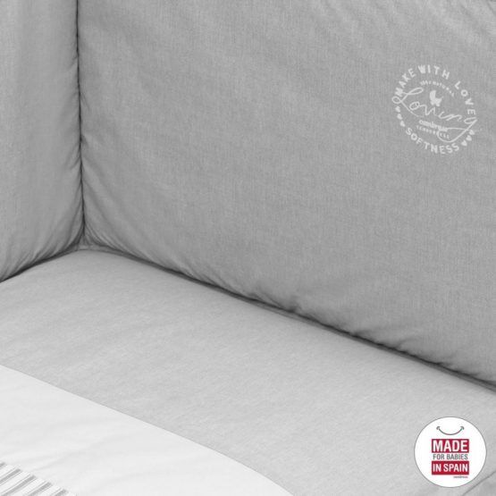 Edredon Y Protector Cambrass Denim Gris