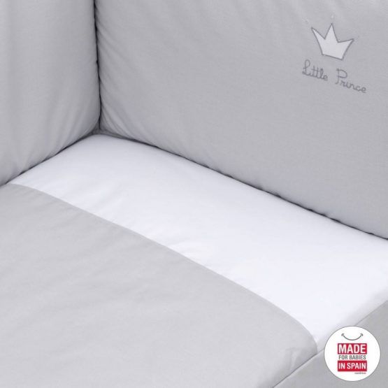 Edredon Y Protector Cambras Crown Gris