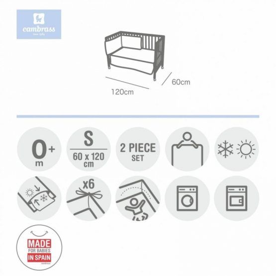 Edredon Y Protector Cambras Star Gris 36061