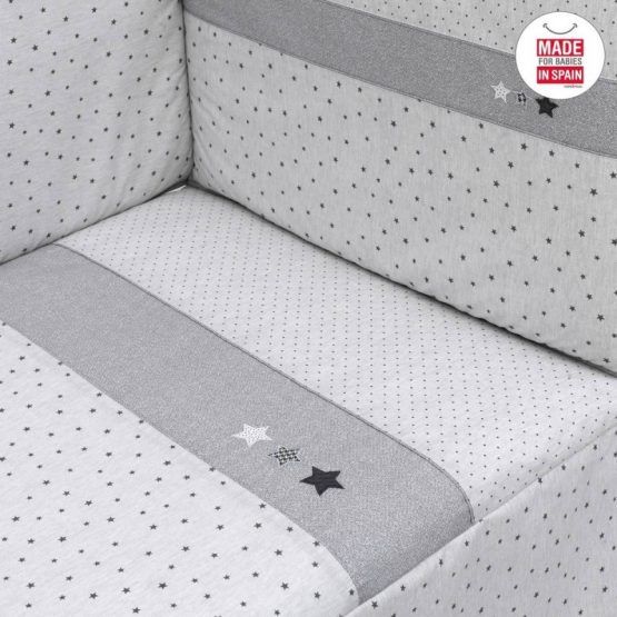 Edredon Y Protector Cambras Stela Gris