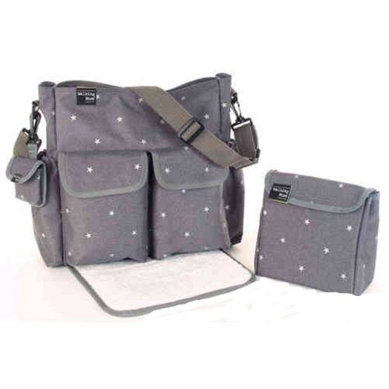 Bolsa Canastilla Gaby Winter Gris de Walking Mum