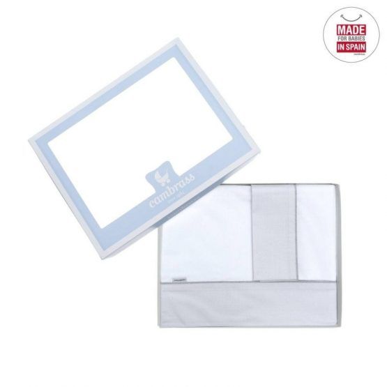 Sabana Cuna Cambrass Denim Gris 38911