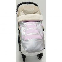 Saco Silla Paseo Universal Polipiel Convers Rosa Plata