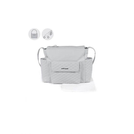 Bolso con Cambiador Ines Gris de Pasito A Pasito