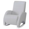 Sillon De Lactancia Micuna Confort Polipiel Gris Patas Blanco