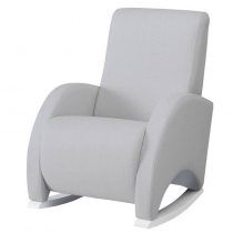 Sillon De Lactancia Micuna Confort Polipiel Gris Patas Blanco