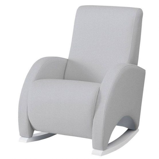 Sillon De Lactancia Confort Polipiel Gris Patas Blanco de Micuna