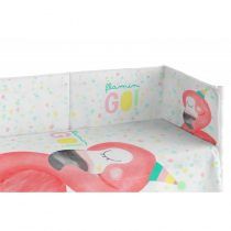 Pooch Funda Nordica con Relleno y Protector Cuna Color Flamingo
