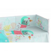 Funda Nordica con Relleno y Protector Cuna Color Couple de Pooch