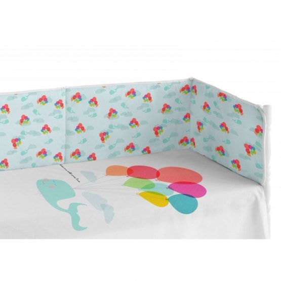 Funda Nordica con Relleno y Protector Cuna Color Flying Dreams de Pooch