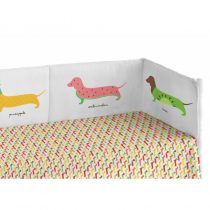 Funda Nordica con Relleno y Protector Cuna Color Pooch Fruits de Pooch