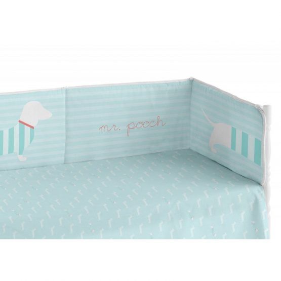 Funda Nordica con Relleno y Protector Cuna Color Mr Pooch