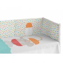 Funda Nordica con Relleno y Protector Cuna Color Umbrella de Pooch