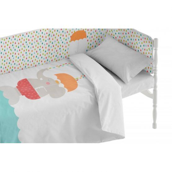 Pooch Funda Nordica con Relleno y Protector Cuna Color Umbrella