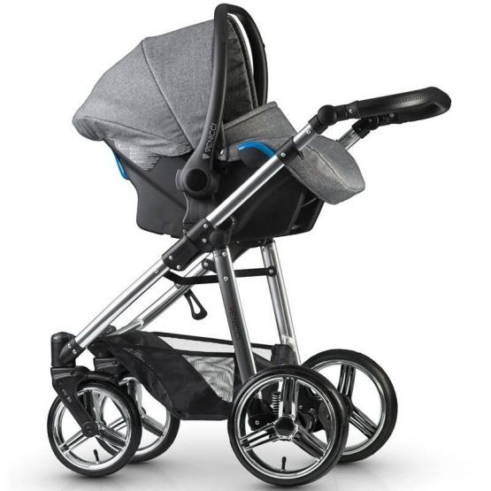 Cochecito Venicci Silver 3 In 1 Denim Grey