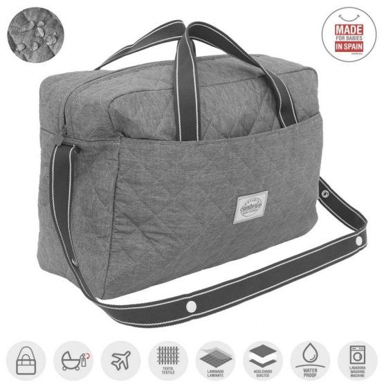 Bolso Maternal Maletin Cambrass Narrow Gris