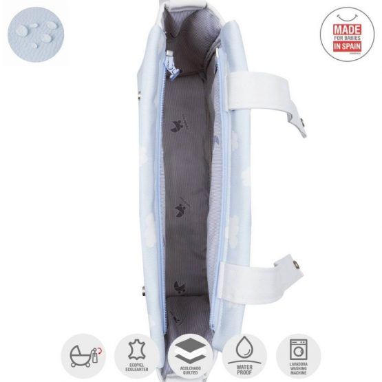 Bolso Panadera Cambrass Prome Nube Celeste