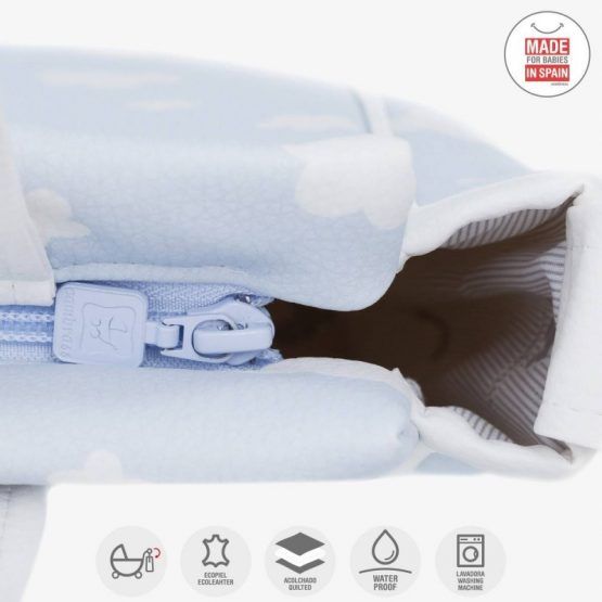 Bolso Panadera Cambrass Prome Nube Celeste