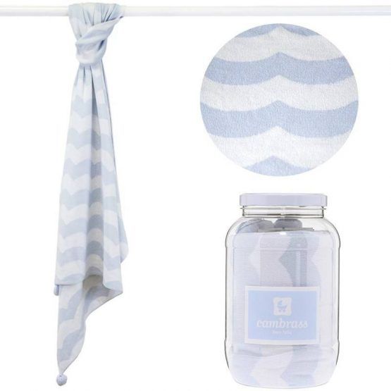 Manta Algodon Cambrass 80x100 Mar Celeste