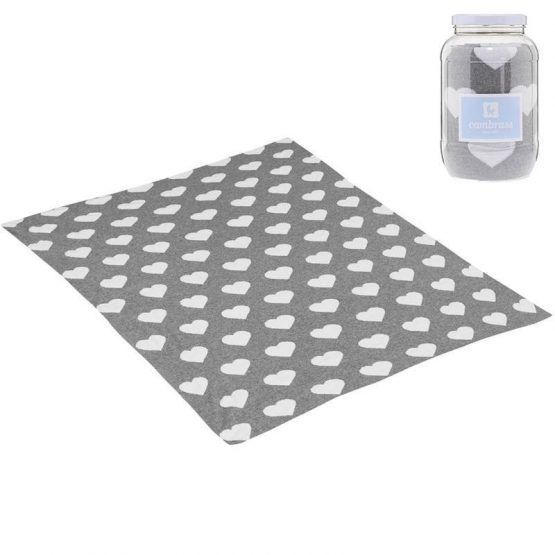Manta Algodon 80×100 Love Gris de Cambrass