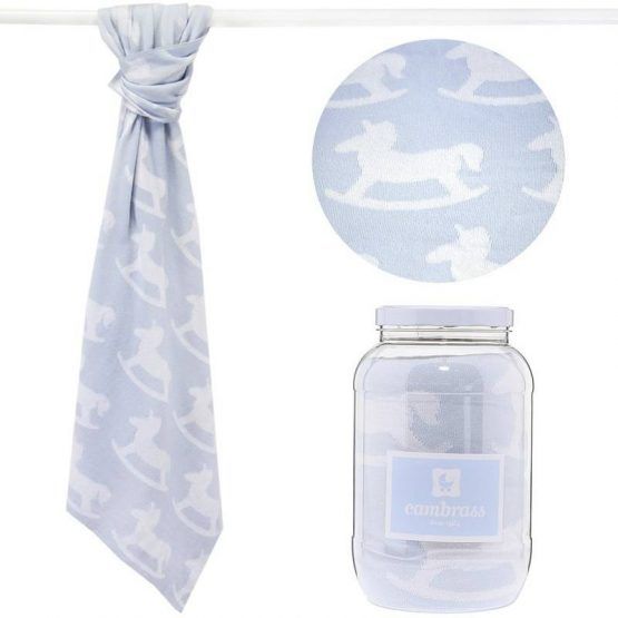 Manta Algodon Cambrass 80x100 Pard Celeste