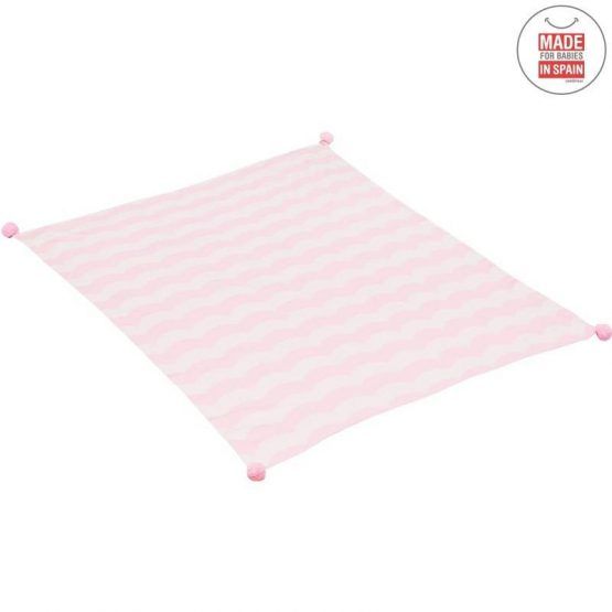 Manta Algodon 80×100 Mar Rosa de Cambrass