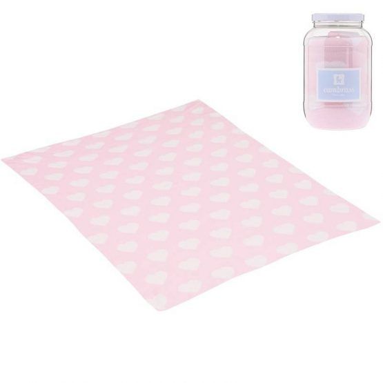 Manta Algodon 80×100 Love Rosa de Cambrass