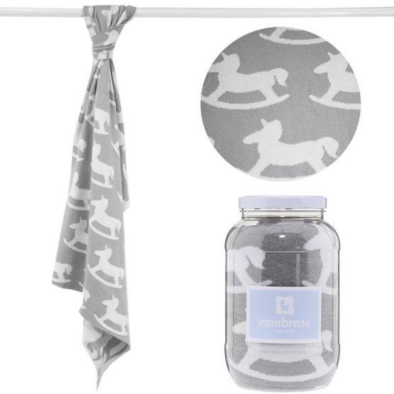 Manta Algodon Cambrass 80x100 Pard Gris