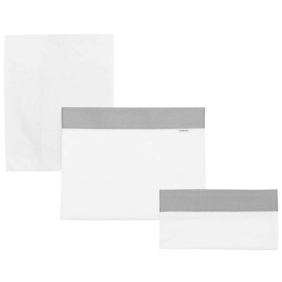 Sabana Cuna 3 Pcs Pic Gris 60 x 120