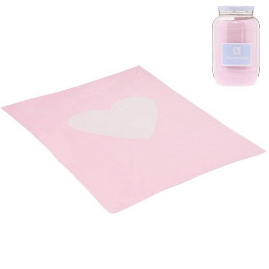 Manta Algodon 80×100 Cuore Rosa de Cambrass