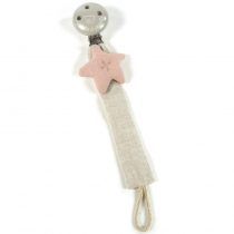 Pinza Chupete Pasito A Pasito Madera Rosa Amelie