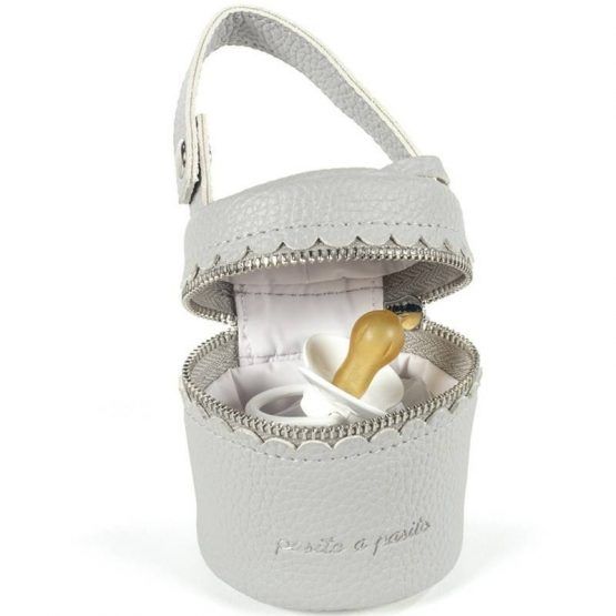 Funda Chupete Pasito A Pasito Gris Biscuit