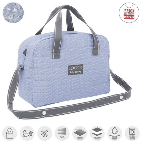 Bolso Maternal Prome Cambrass Pic Celeste