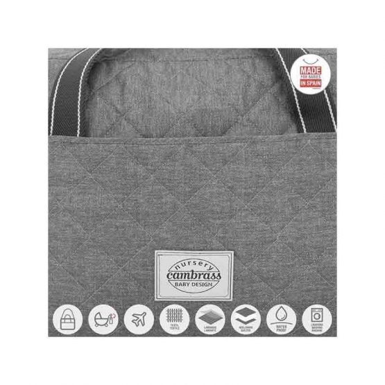 Bolso Maternal Prome Cambrass Pic Celeste