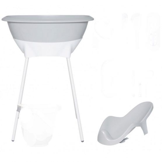 Set Luma Bañera y Asiento Dark Grey Patas White