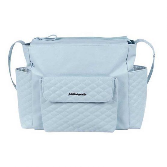 bolso cambiador Ines Azul pasito a pasito