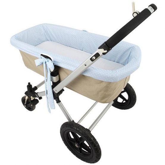 Funda Interior Capazo Topos Gris Andu Modin