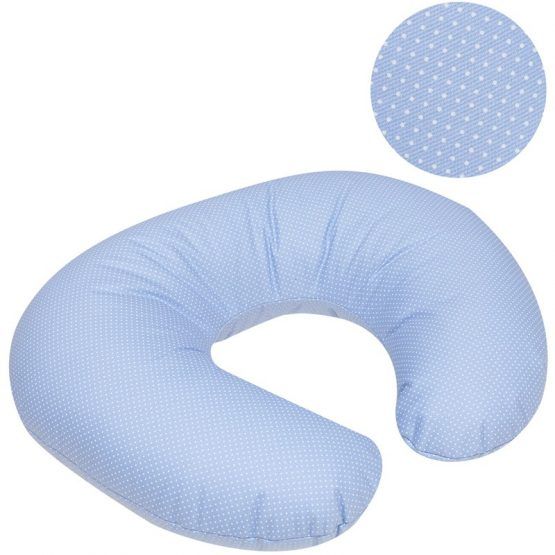 cojin de lactancia cambrass azul puntos