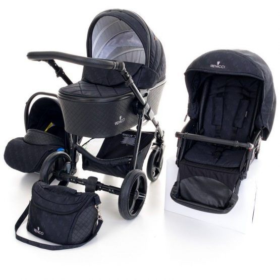 Cochecito Carbo 3 In 1 Black de Venicci
