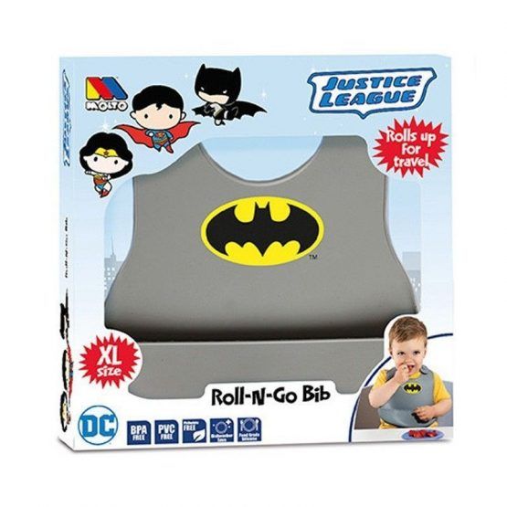Babero Bebe Silicona Molto Supeheroes