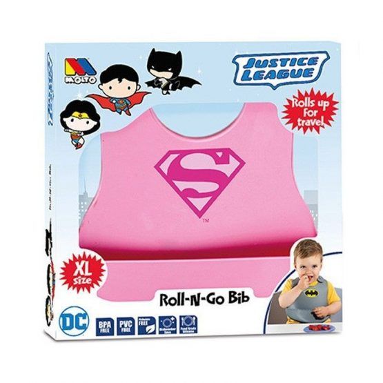 Babero Bebe Silicona Molto Supeheroes