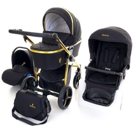 Cochecito Gold 3 In 1 Black de Venicci