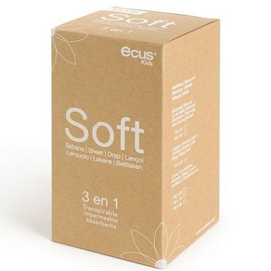 Sabana Bajera y Protector para Colchon Ecus Kids Air Sof Impermeable 80 x 50